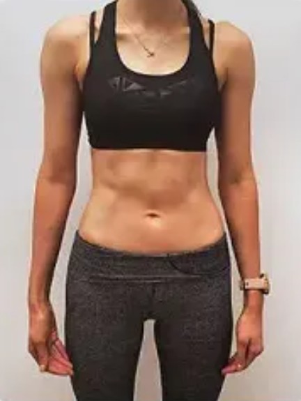 Woman at 15–19% body fat
