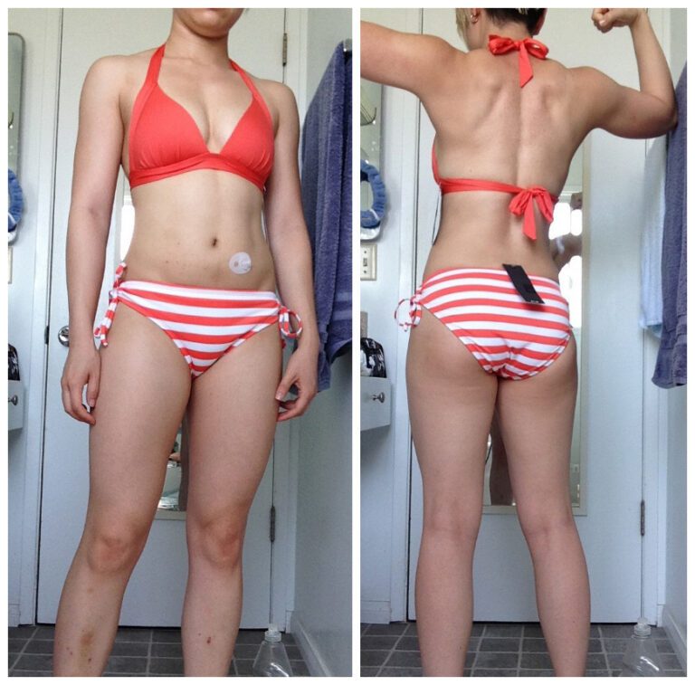 Woman at 20–24% body fat